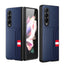 Premium lychee pattern Leather Case for Samsung Galaxy Z Fold 4 5G Fashion with Card Holder Shockproof Cover for Galaxy Z Fold 3 - 0 For Galaxy Z Fold 3 / Blue / United States Find Epic Store