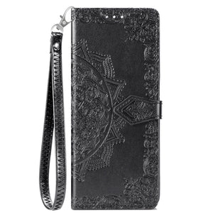 Leather Case for Samsung Galaxy Z Fold 4 Prime 3D Relief Flower Wallet Flip case on Galaxy Z fold 3 With Stand Function - 0 For Galaxy Z Fold 3 / Black / United States Find Epic Store