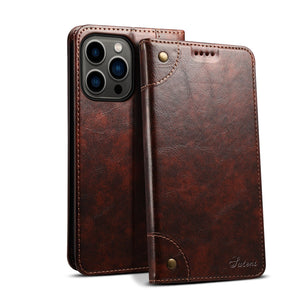 Case For iPhone 14 Pro Max Wallet Case, PU Leather Magnetic Flip Case With Card Holders Stand TPU Inner Shell Cover For iPhone 14 Pro - 0 iPhone 14 / Dark Brown / United States Find Epic Store