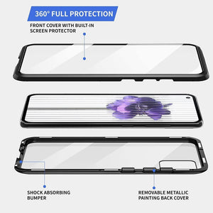 Nothing Phone 1 Case, Magnetic Adsorption 360 Degree Mobile Phone Case Tempered Glass Aluminium Frame Magnetic Transparent Case - 0 Find Epic Store