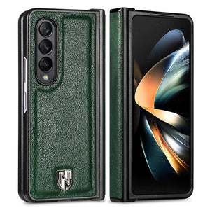 Genuine Leather Case for Samsung Galaxy Z Fold 4, Original Touch Slim Fit with Stand Function Anti-Drop Protection Cover - 0 For Galaxy Z Fold 4 / Green / United States Find Epic Store