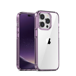 Slim Fit Design for iPhone 14 Pro Max Case, Crystal Clear Ultra Thin Military Grade Drop Protection Shockproof Phone Case Cover - 0 For iPhone 14 / Clear Purple / United States Find Epic Store