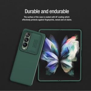 Case For Samsung Galaxy Z Fold 4 5G CamShield Silky Silicone Slide Camera Back Cover For Samsung Galaxy Z Fold 4 - 0 Find Epic Store