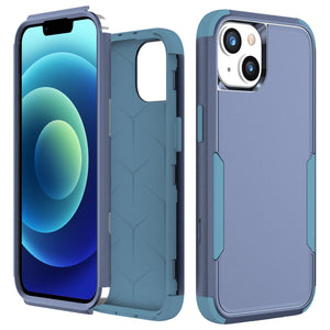 Case For iPhone 14 Armor Shockproof 3 in 1 Hybrid iPhone 14 Pro Max Colorful Hard PC +Silicone Heavy Duty Full Protection Cover - 0 For iPhone 14 / Navy Celadon / United States Find Epic Store