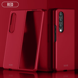 Case For Samsung Galaxy Z Fold 4 Fashion Skin Scrub Shell Cell Phone Cover Precise Cutout Ultra Thin Folding Case - 0 For Galaxy Z Fold 4 / Red / United States Find Epic Store