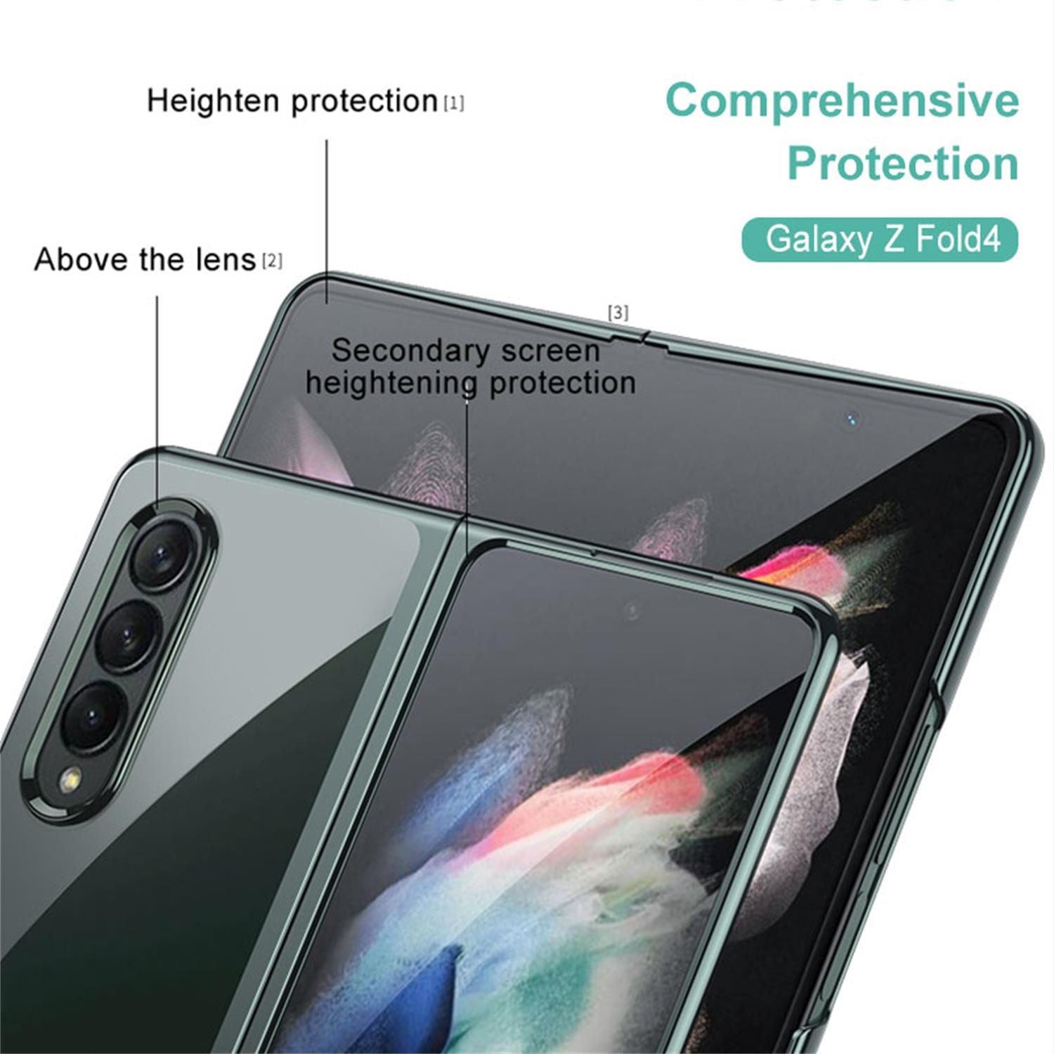 Original HD Transparent Case For Samsung Galaxy Z Fold 4 Shell Film Plating Phantom Full Shockproof Hard Plastic Cover - 0 Find Epic Store