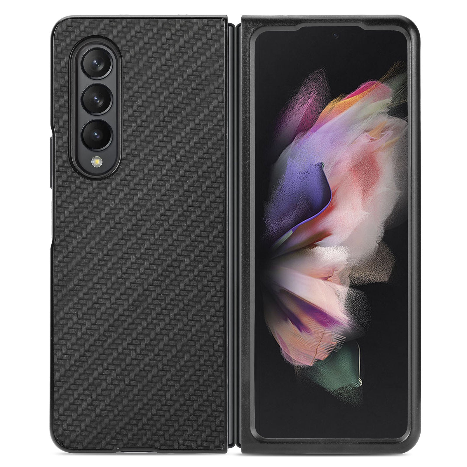 Case For Samsung Galaxy Z Fold 4 Carbon Fiber ,Samsung Galaxy Z Fold 3 Carbon Fiber Matte Slim Light Anti-Drop Case - 0 For Galaxy Z Fold 3 / Black / United States Find Epic Store