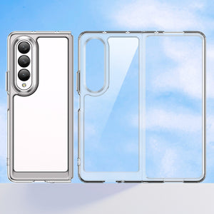 Clear Hard PC Back Case For Samsung Galaxy Z Fold 4 Camera Lens Protective Soft TPU Bumper Transparent Cover For Galaxy Z Fold 4 - 0 Find Epic Store