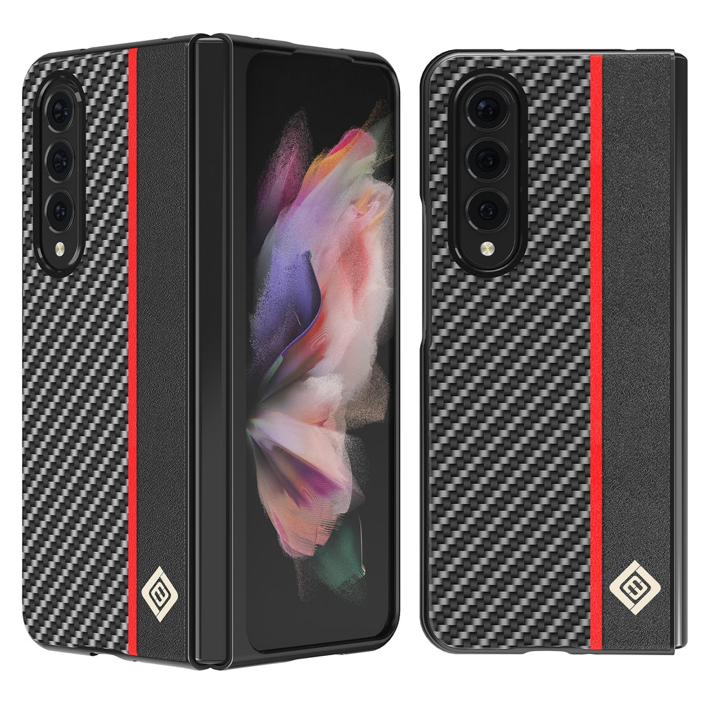 Carbon Fiber Case for Samsung Galaxy Z Fold 4,Samsung Galaxy Z Fold 3 Real Carbon Fiber Matte Aramid Slim Light Shockproof Case - 0 Find Epic Store