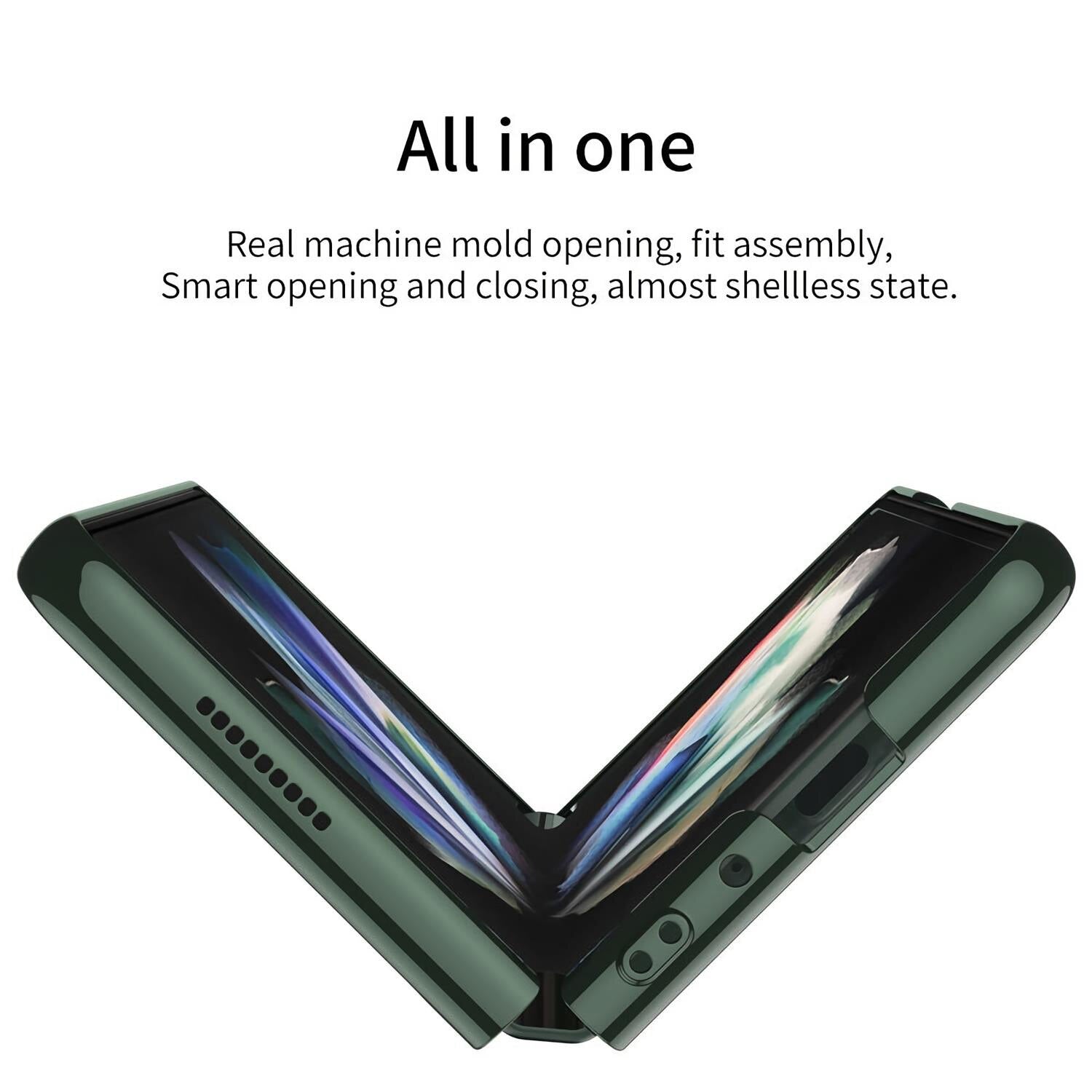 Original HD Transparent Case For Samsung Galaxy Z Fold 4 Shell Film Intergrated Electroplated Shockproof Hard Plastic Cover - 0 Find Epic Store