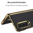 Case For Samsung Galaxy Z Fold 4 Luxury Plating Surface Plain Leather Case Soft Feel All-inclusive Protection Phone Cover - 0 Find Epic Store
