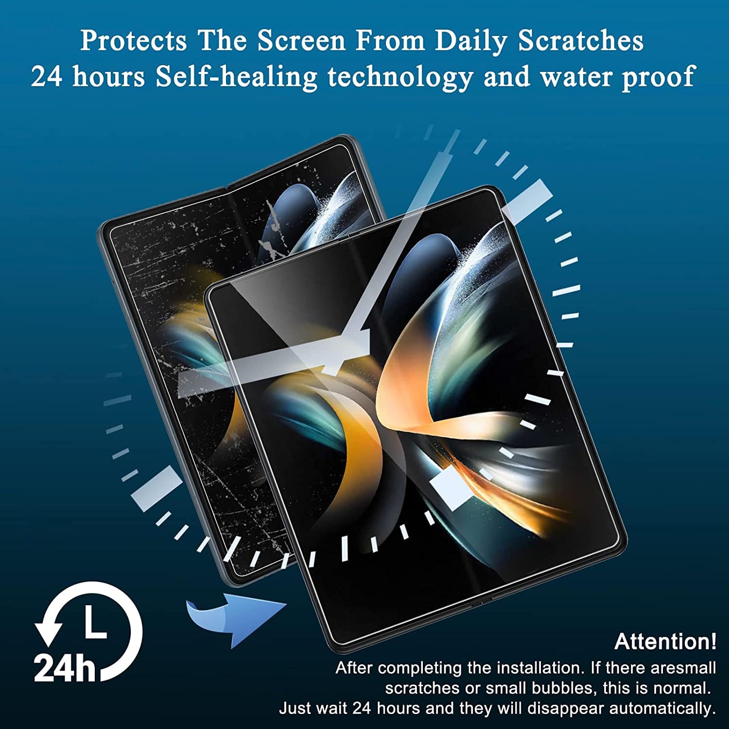 Case for Samsung Galaxy Z Fold Flip 4/3 Screen Protector, Inner+ Front TPU Screen Protector + Tempered Glass Camera Lens Protector - 0 Find Epic Store