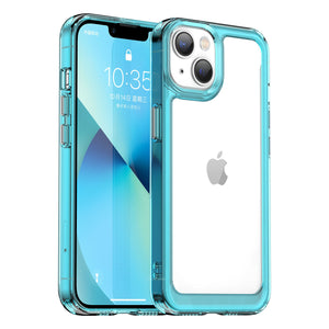 Clear Hard PC Back Case For Apple iPhone 14 Pro Max Camera Lens Protective Soft TPU Bumper Transparent Cover For iPhone 14 Pro - 0 For iPhone 14 / Transparent Blue / United States Find Epic Store