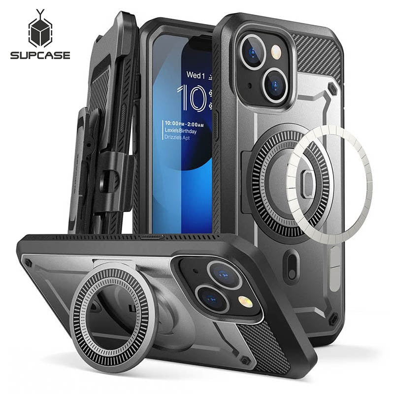 CASE For iPhone 14 Max Case 6.7“ 2022 UB Pro Mag Full-Body Rugged Belt-Clip Case with Built-in Screen Protector Kickstand - 0 Find Epic Store