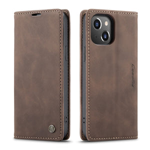 Leather Case for iPhone 14 Pro Max,CaseMe Retro Purse Luxury Magneti Card Holder Wallet Cover For iPhone 14 Pro - 0 For iPhone 14 / COFFEE / United States Find Epic Store
