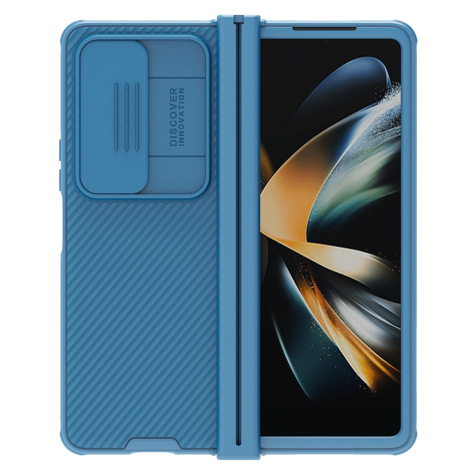 Case for Samsung Galaxy Z Fold 4 Phone Camera Protection Slide Protect Cover Lens Protection Case for Galaxy Z Fold4 5G - 0 for Galaxy Z Fold 4 / Blue / United States Find Epic Store