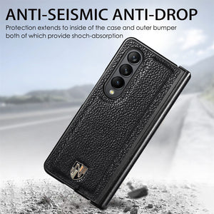 Genuine Leather Case for Samsung Galaxy Z Fold 4, Original Touch Slim Fit with Stand Function Anti-Drop Protection Cover - 0 Find Epic Store