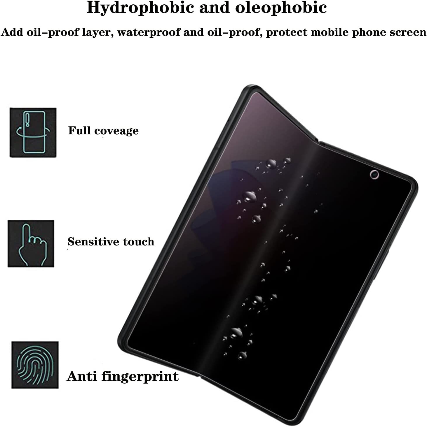 Case For Samsung Galaxy Z Fold Flip 4/3 5G Anti-Peeping Hydrogel Film Front &amp; Back Screen Privacy Protector Scratch-proof Cover - 0 Find Epic Store