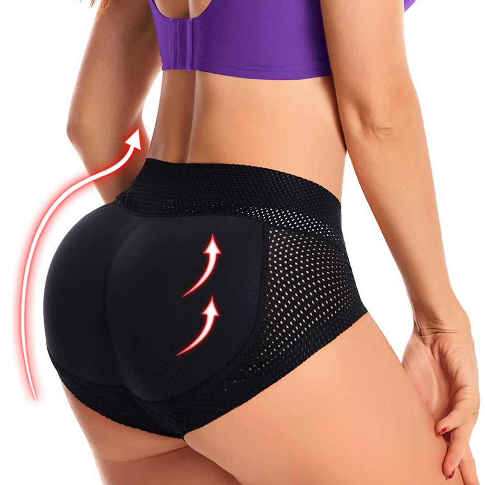 Body Shaper Butt Lifter Panties Push Up Hip Shapewear Panties Hip Enhancer with Pads - 0 Black / S Find Epic Store
