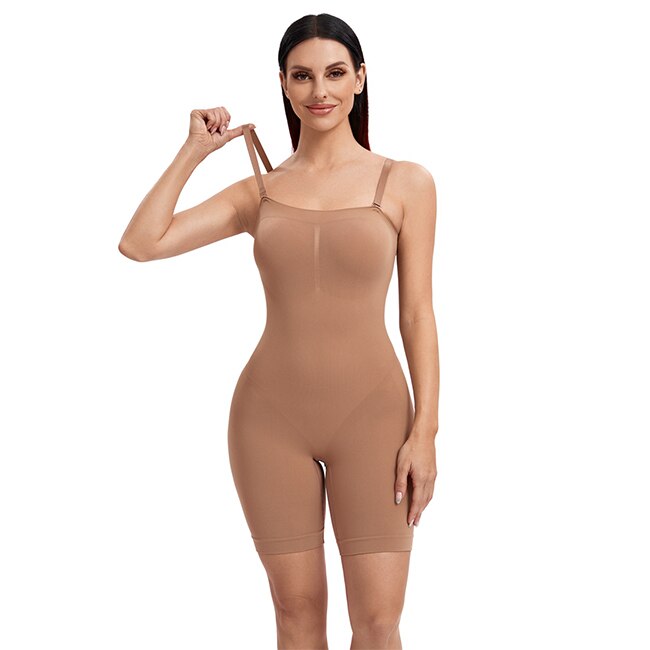 Seamless Shapewear Bodysuit for Women Tummy Control Butt Lifter Body Shaper Smooth Invisible Under Dress Full Slimming Unde - 0 Brown / S / United States Find Epic Store