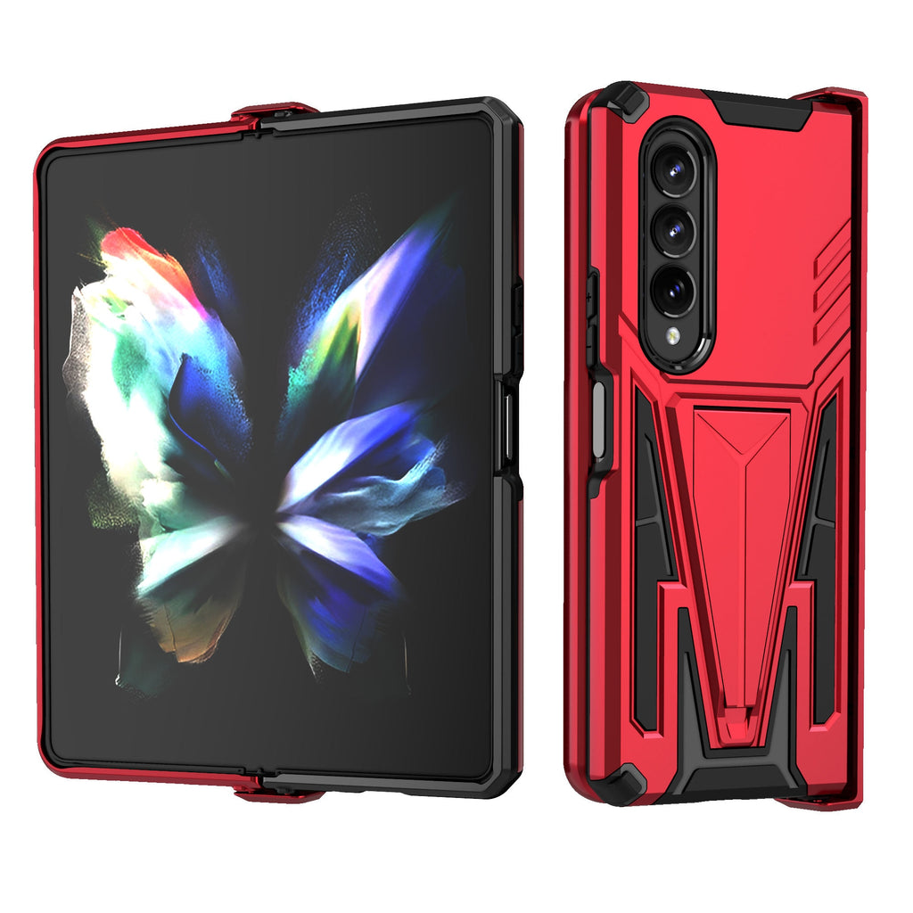 Case For Samsung Galaxy Z Fold 4 Armor Stand Holder Rugged Silicone Shockproof Case For Galaxy Z Fold 3 5G Back Cover - 0 Find Epic Store