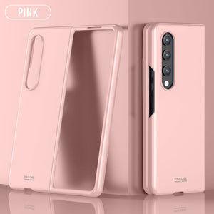 Case For Samsung Galaxy Z Fold 4 Fashion Skin Scrub Shell Cell Phone Cover Precise Cutout Ultra Thin Folding Case - 0 For Galaxy Z Fold 4 / Pink / United States Find Epic Store