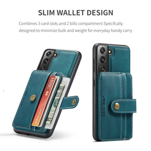 Luxury Magnetic Safe Leather Case Anti-theft brush For Samsung Galaxy S22 Ultra S22+Plus Wallet Card Solt Bag Stand Holder Cover - 0 Find Epic Store