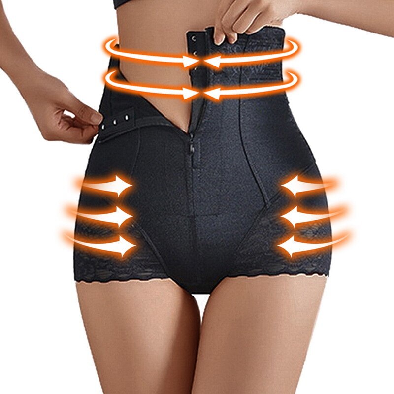 Body Shapewear Tummy Control Panties Lace Body Shaper Shorts High Waist Belly Control Shapewear Shorts - 0 Black SF2055 / M Find Epic Store
