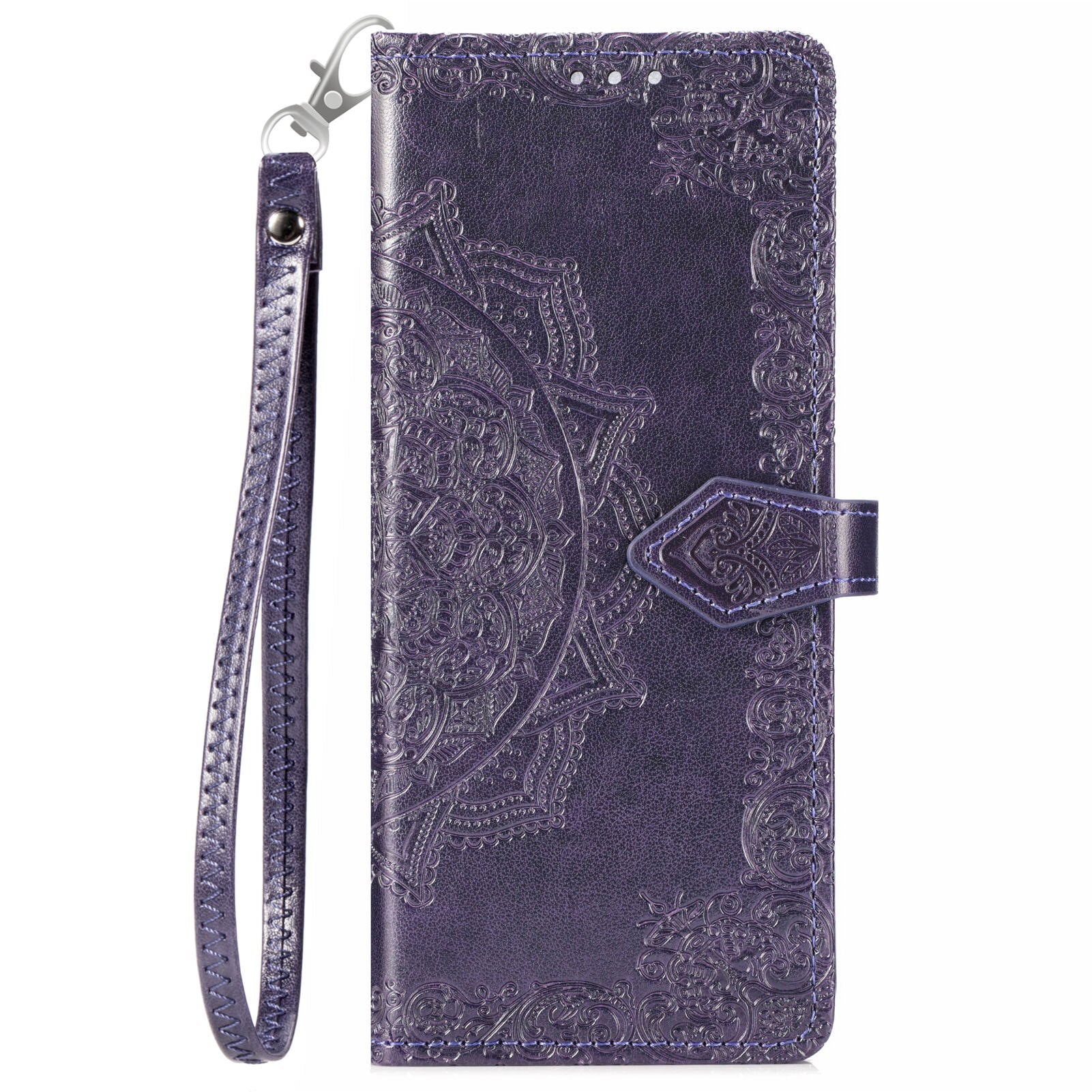 Leather Case for Samsung Galaxy Z Fold 4 Prime 3D Relief Flower Wallet Flip case on Galaxy Z fold 3 With Stand Function - 0 For Galaxy Z Fold 3 / Purple / United States Find Epic Store