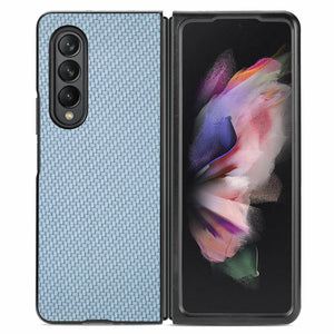 Case For Samsung Galaxy Z Fold 4 Carbon Fiber ,Samsung Galaxy Z Fold 3 Carbon Fiber Matte Slim Light Anti-Drop Case - 0 For Galaxy Z Fold 3 / Blue / United States Find Epic Store