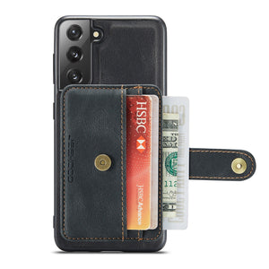 Luxury Magnetic Safe Leather Case Anti-theft brush For Samsung Galaxy S22 Ultra S22+Plus Wallet Card Solt Bag Stand Holder Cover - 0 for Galaxy S21 FE / black / United States Find Epic Store