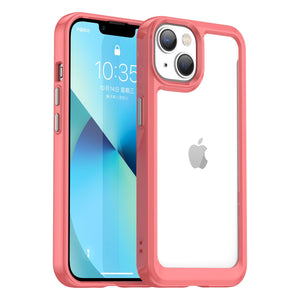 Clear Hard PC Back Case For Apple iPhone 14 Pro Max Camera Lens Protective Soft TPU Bumper Transparent Cover For iPhone 14 Pro - 0 For iPhone 14 / Red / United States Find Epic Store