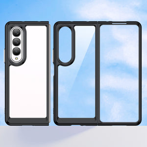 Clear Hard PC Back Case For Samsung Galaxy Z Fold 4 Camera Lens Protective Soft TPU Bumper Transparent Cover For Galaxy Z Fold 4 - 0 Find Epic Store