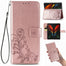 Embossed 3D Flower Case for Samsung Galaxy Z Fold 4 Fold 3 Leather Wallet Phone Case Bag Cover - 0 Find Epic Store