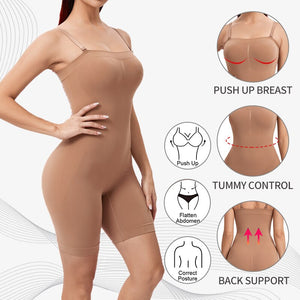 Seamless Shapewear Bodysuit for Women Tummy Control Butt Lifter Body Shaper Smooth Invisible Under Dress Full Slimming Unde - 0 Find Epic Store