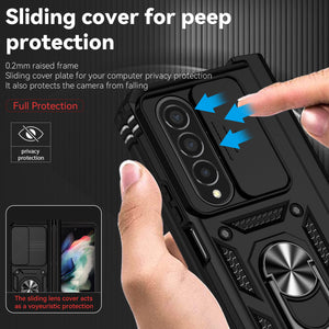 Case For Samsung Galaxy Z Fold 4 Slide Camera Lens Military Grade Bumpers Armor Cover for Samsung Galaxy Z Fold 4 - 0 Find Epic Store