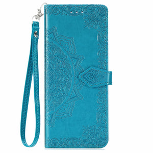 Leather Case for Samsung Galaxy Z Fold 4 Prime 3D Relief Flower Wallet Flip case on Galaxy Z fold 3 With Stand Function - 0 For Galaxy Z Fold 3 / Blue / United States Find Epic Store