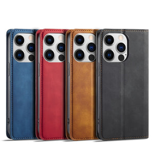 Case For iPhone 14 Pro Max Leather, Retro Purse Luxury Magneti Card Holder Wallet Cover Stand Feature for iPhone 14 Pro - 0 Find Epic Store