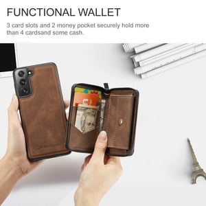 PU Leather Wallet Case For Samsung Galaxy S22 Ultra S22+ S22 5G S21 FE Case Card Solt Bag Magnetic Support Wireless Charging - 0 Find Epic Store