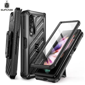 CASE For Samsung Galaxy Z Fold 3 5G (2021) UB Rugged Belt Clip Shockproof Protective Case with Built-in Screen Protector - 0 Find Epic Store