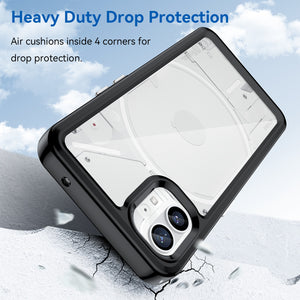Clear Hard PC Back Case For Nothing Phone (1) Camera Lens Protective Soft TPU Bumper Transparent Cover for Nothing Phone 2022 - 0 Find Epic Store