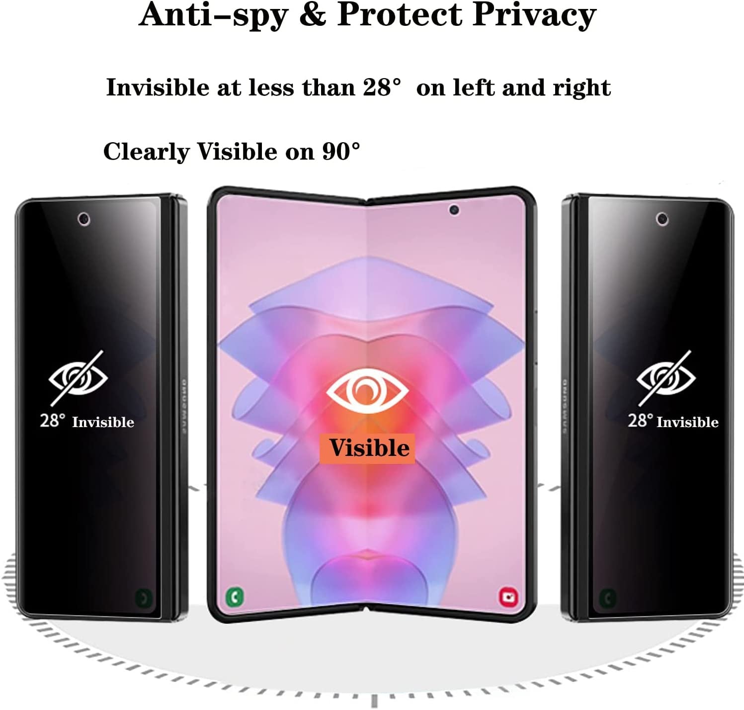 Case For Samsung Galaxy Z Fold Flip 4/3 5G Anti-Peeping Hydrogel Film Front &amp; Back Screen Privacy Protector Scratch-proof Cover - 0 Find Epic Store