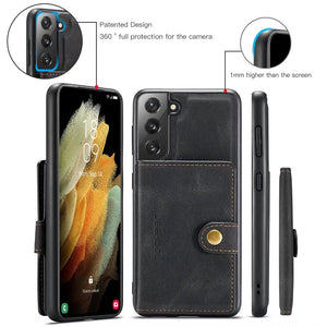 Magnetic Case For Samsung Galaxy S22 Ultra S22+ Plus S21 FE Leather Wallet Card Solt Bag Case For Samsung Galaxy S22 Ultra 5G - 0 Find Epic Store