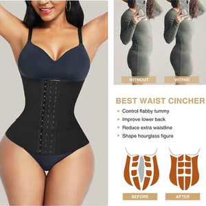 Waist Trainer Women Corset Body Shaper Binders Wasit Wrap Tummy Control Slimming Belt Weight Loss Modeling Strap Fajas Sheath - 0 Find Epic Store