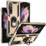 Case for Samsung Galaxy Z Fold 4 Fold 3, with Finger Ring Holder Kickstand, Military Grade Stand Cover Phone Cases for Z Fold4 - 0 Z Fold 3 / Gold / United States Find Epic Store