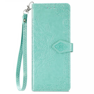 Leather Case for Samsung Galaxy Z Fold 4 Prime 3D Relief Flower Wallet Flip case on Galaxy Z fold 3 With Stand Function - 0 For Galaxy Z Fold 3 / Green / United States Find Epic Store