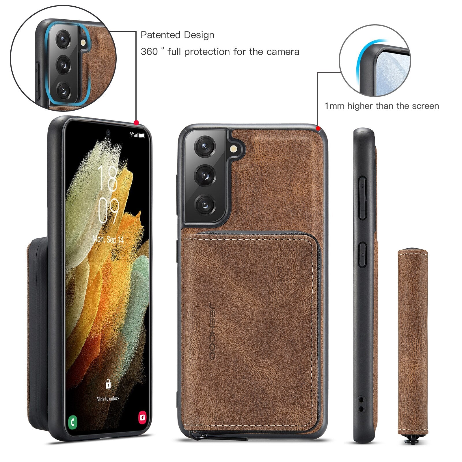 PU Leather Wallet Case For Samsung Galaxy S22 Ultra S22+ S22 5G S21 FE Case Card Solt Bag Magnetic Support Wireless Charging - 0 Find Epic Store