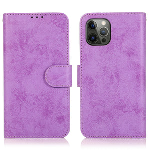 Retro Flip Leather Case For iPhone 14 Pro Max Luxury Wallet with Multiple Card Holder Slots Shockproof Cover for iPhone 14 Max - 0 For iPhone 14 / Purple / United States Find Epic Store