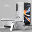 Case For Samsung Galaxy Z Fold 4 5G All-inclusive Drop Protection Kickstand Phone Case Non-Fingerprint Cover for Galaxy Z Fold 4 - 0 For Galaxy Z Flip 4 / Silver / United States Find Epic Store