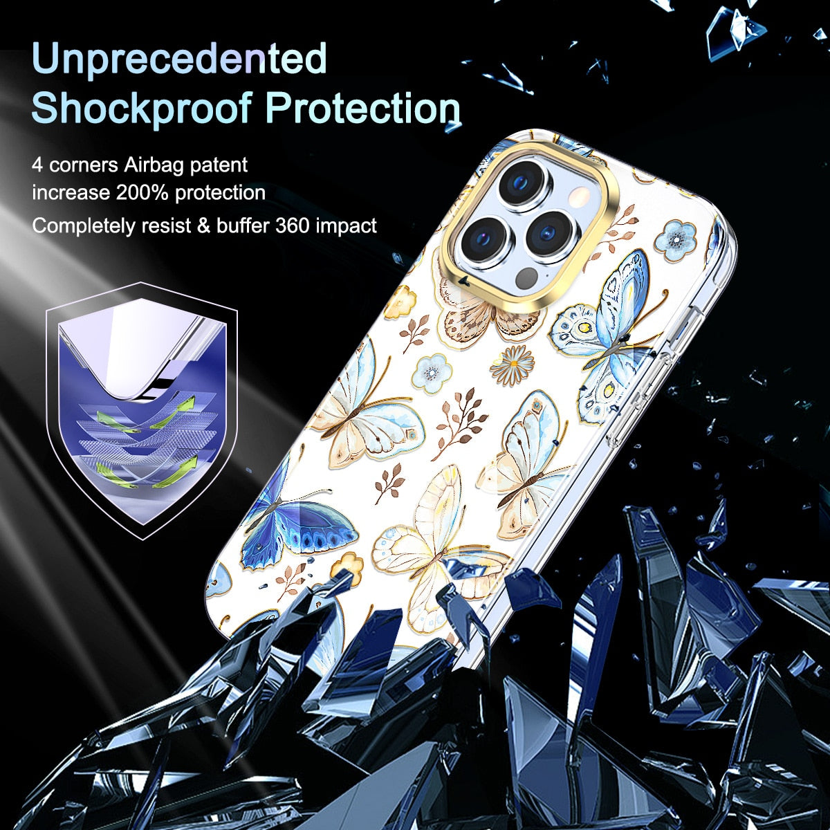 Case for iPhone 14 Pro Max 14 Max 2022 Protective Rugged TPU Case with Built-in Screen Protector - 0 Find Epic Store